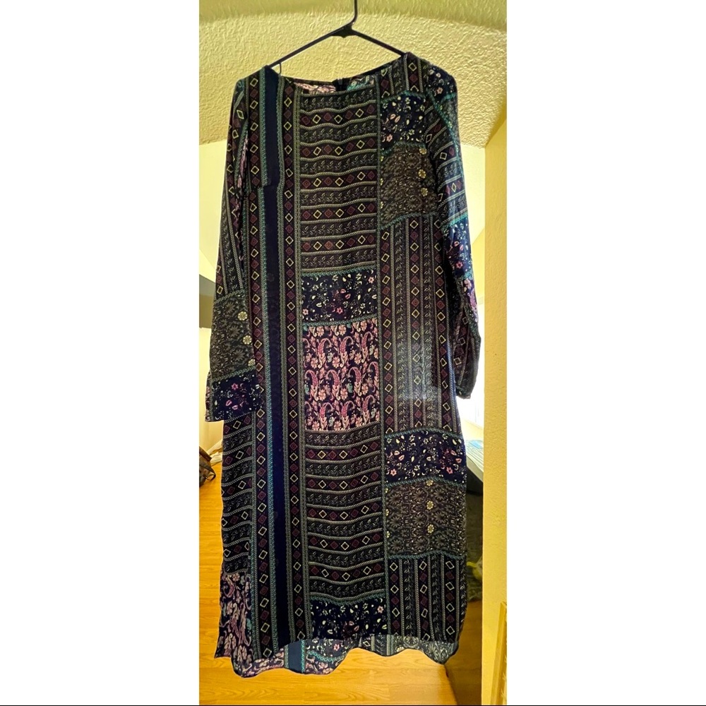 Pattern midi dress